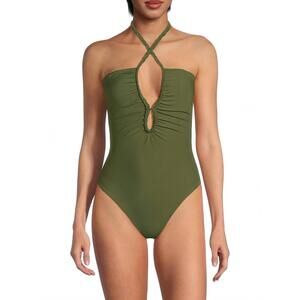NEW JUAN DE DIOS saint tropez one piece swimsuit in western green